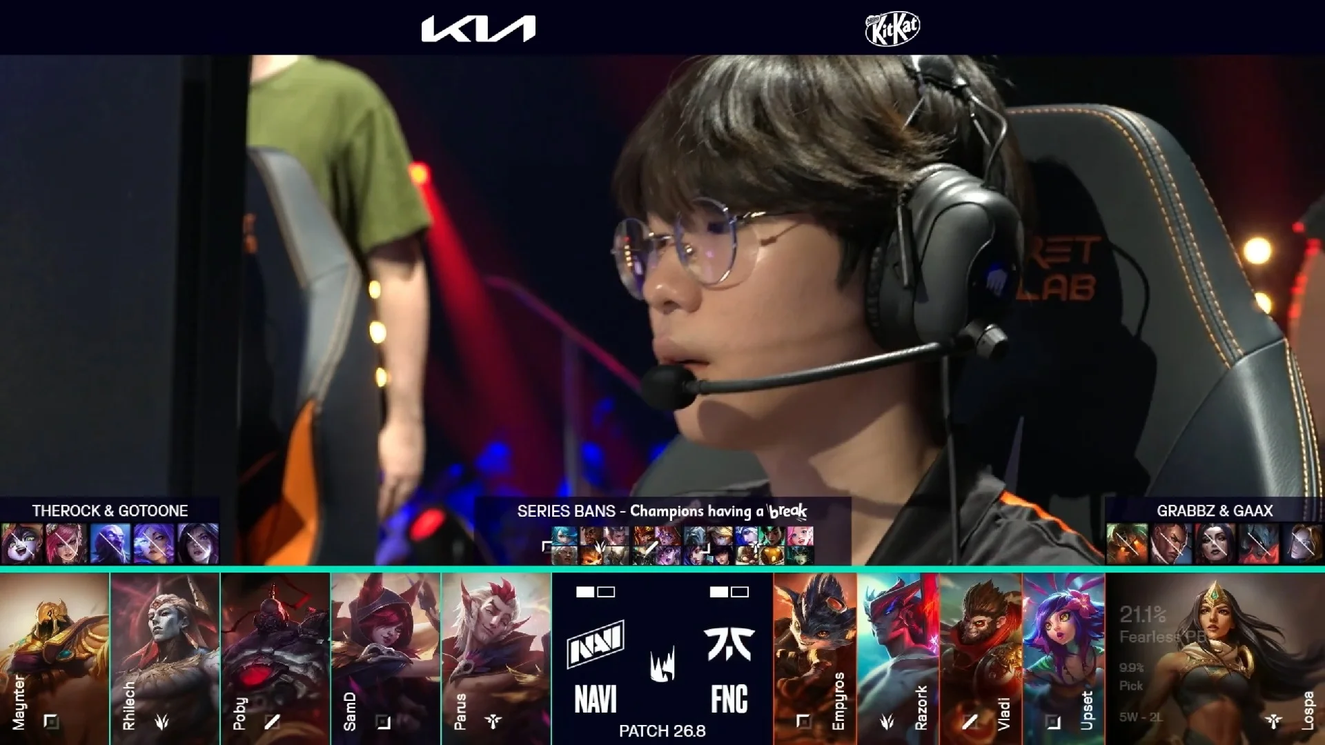 Draft del tercer mapa del primer partido de la jornada 14 de la LEC de primavera 2026 entre FNC y NAVI