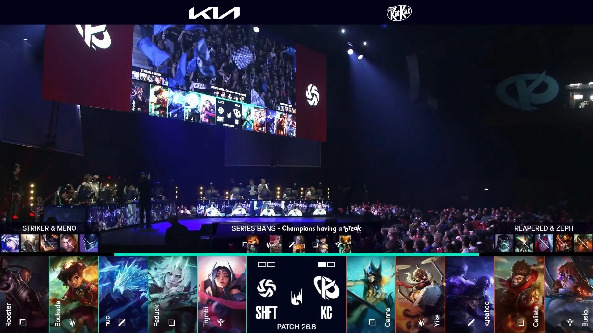 Draft del segundo mapa del segundo partido de la jornada 14 de la LEC de primavera 2026 entre KC y SHFT