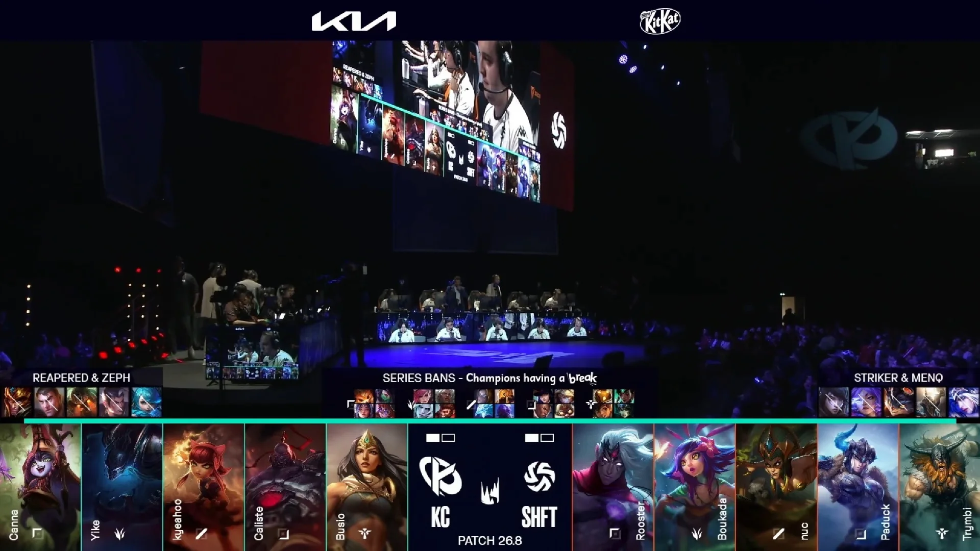 Draft del tercer mapa del segundo partido de la jornada 14 de la LEC de primavera 2026 entre KC y SHFT