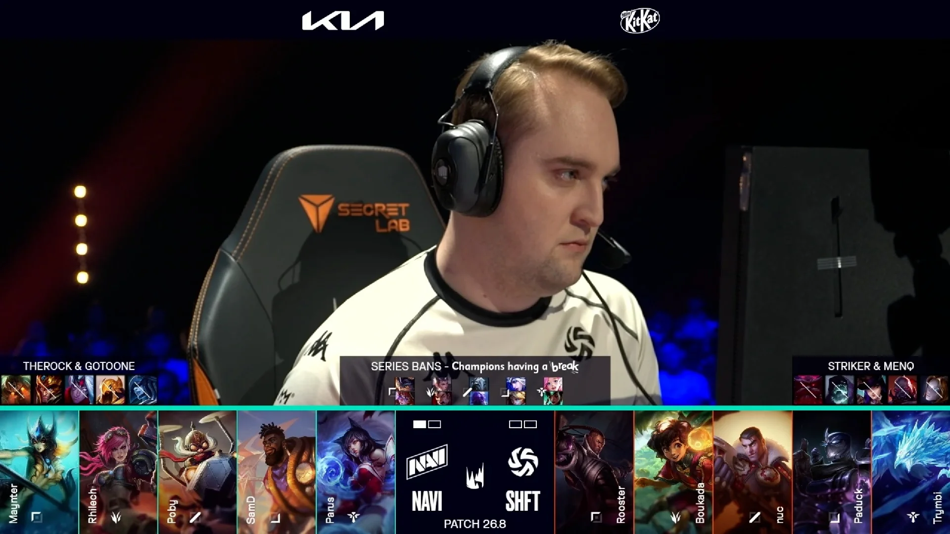 Draft del segundo mapa del primer partido de la jornada 15 de la LEC de primavera 2026 entre SHFT y NAVI