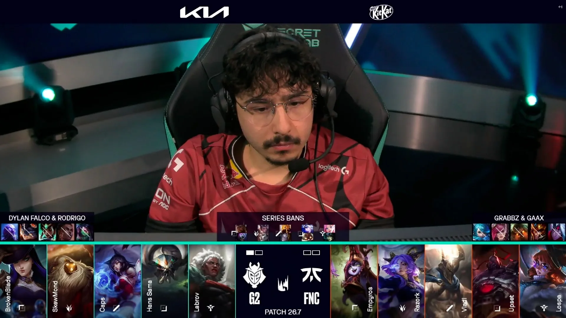 Draft del segundo mapa del segundo partido de la jornada 5 de la LEC de primavera 2026 entre FNC y G2