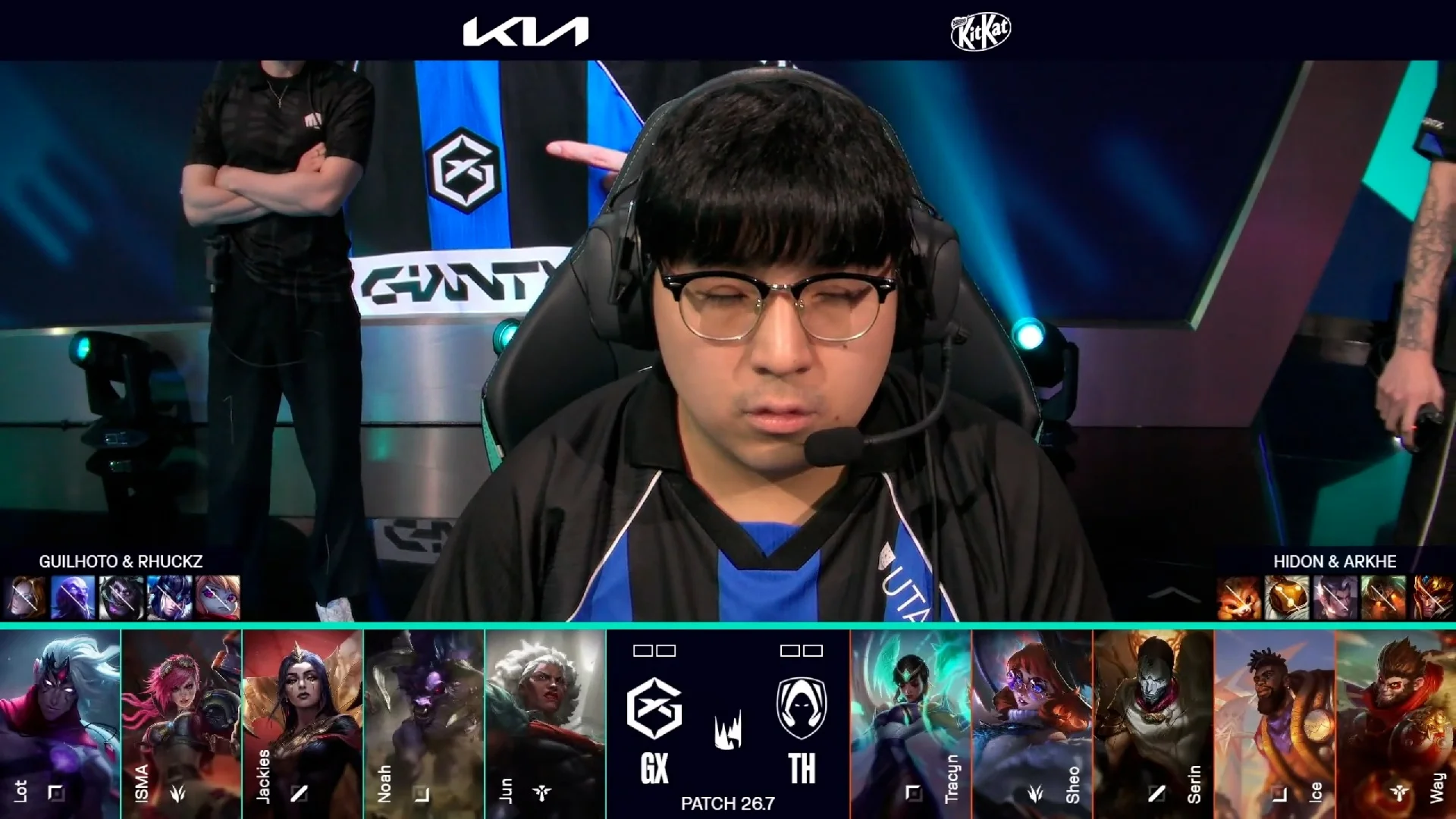 Draft del primer mapa del primer partido de la jornada 6 de la LEC de primavera 2026 entre GX y TH