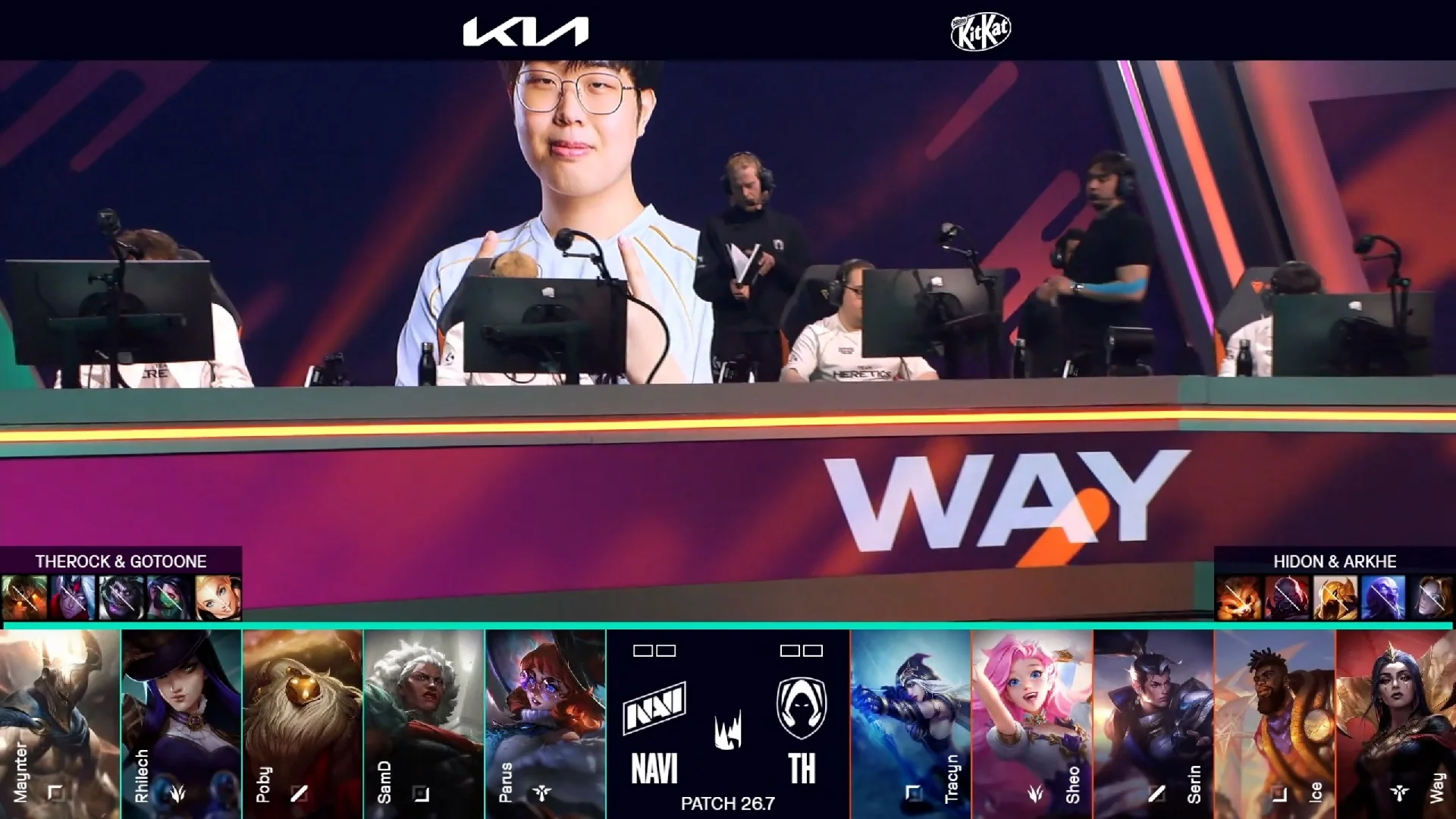 Draft del primer mapa del primer partido de la jornada 7 de la LEC de primavera 2026 entre TH y NAVI