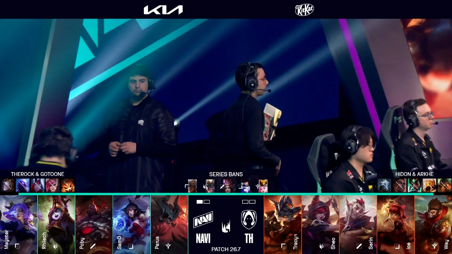 Draft del segundo mapa del primer partido de la jornada 7 de la LEC de primavera 2026 entre TH y NAVI