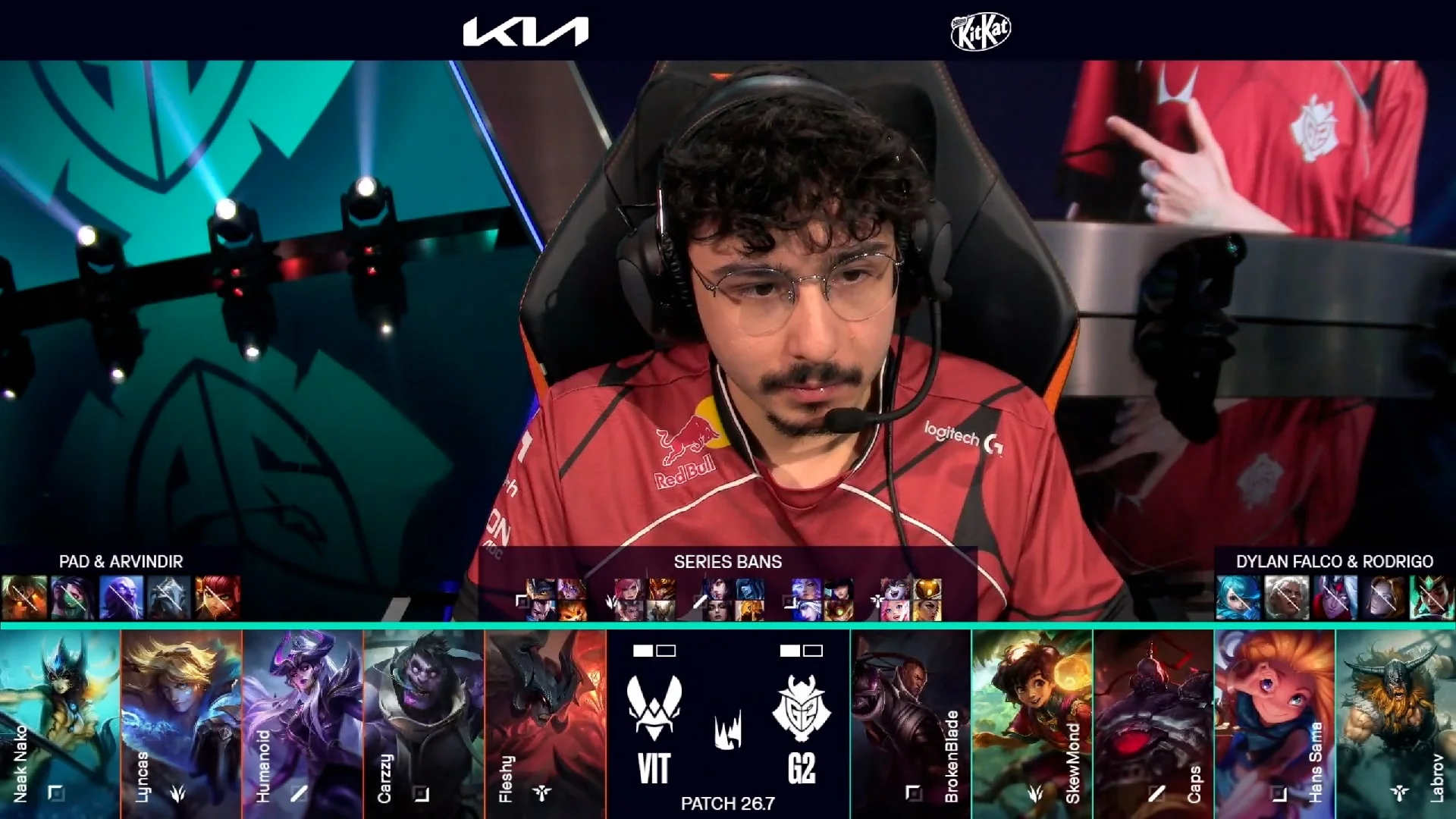 Draft del tercer mapa del segundo partido de la jornada 7 de la LEC de primavera 2026 entre G2 y VIT