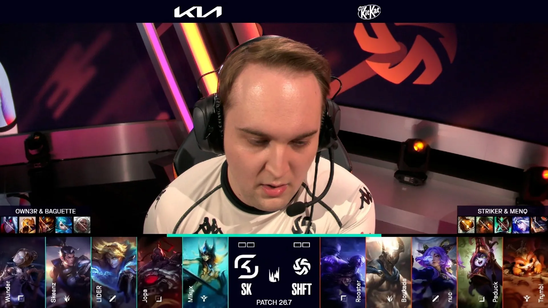 Draft del primer mapa del primer partido de la jornada 4 de la LEC de primavera 2026 entre SK y SHFT