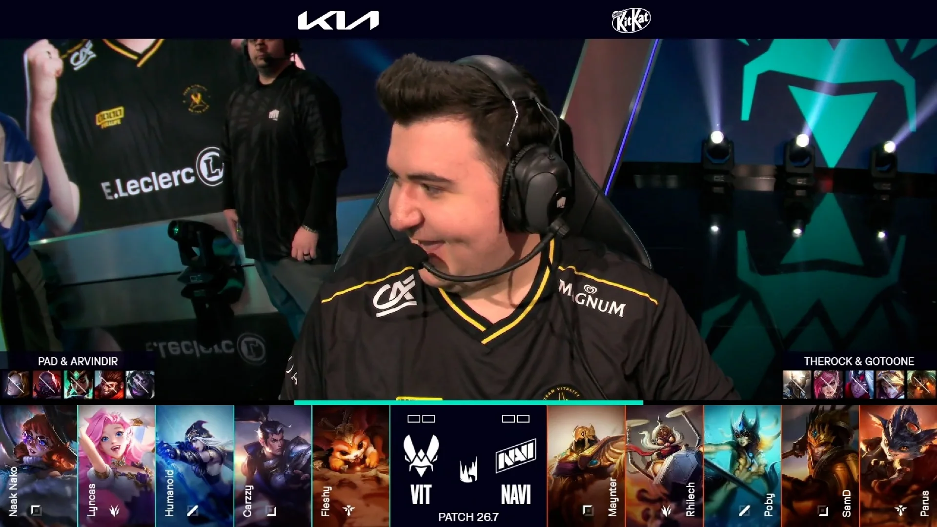 Draft del primer mapa del tercer partido de la jornada 4 de la LEC de primavera 2026 entre NAVI y VIT