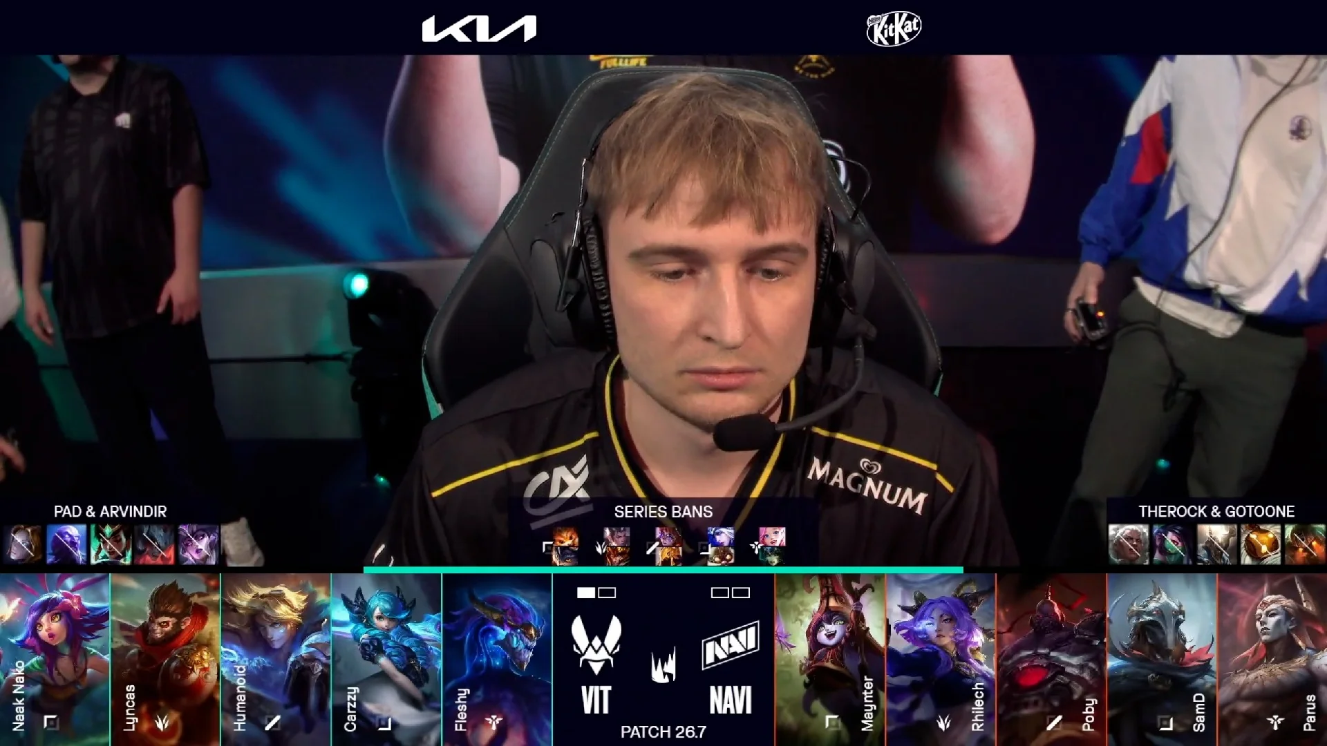 Draft del segundo mapa del tercer partido de la jornada 4 de la LEC de primavera 2026 entre NAVI y VIT