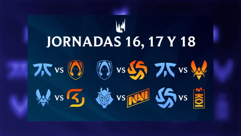 LEC Primavera 2026: Jornadas 16, 17 y 18