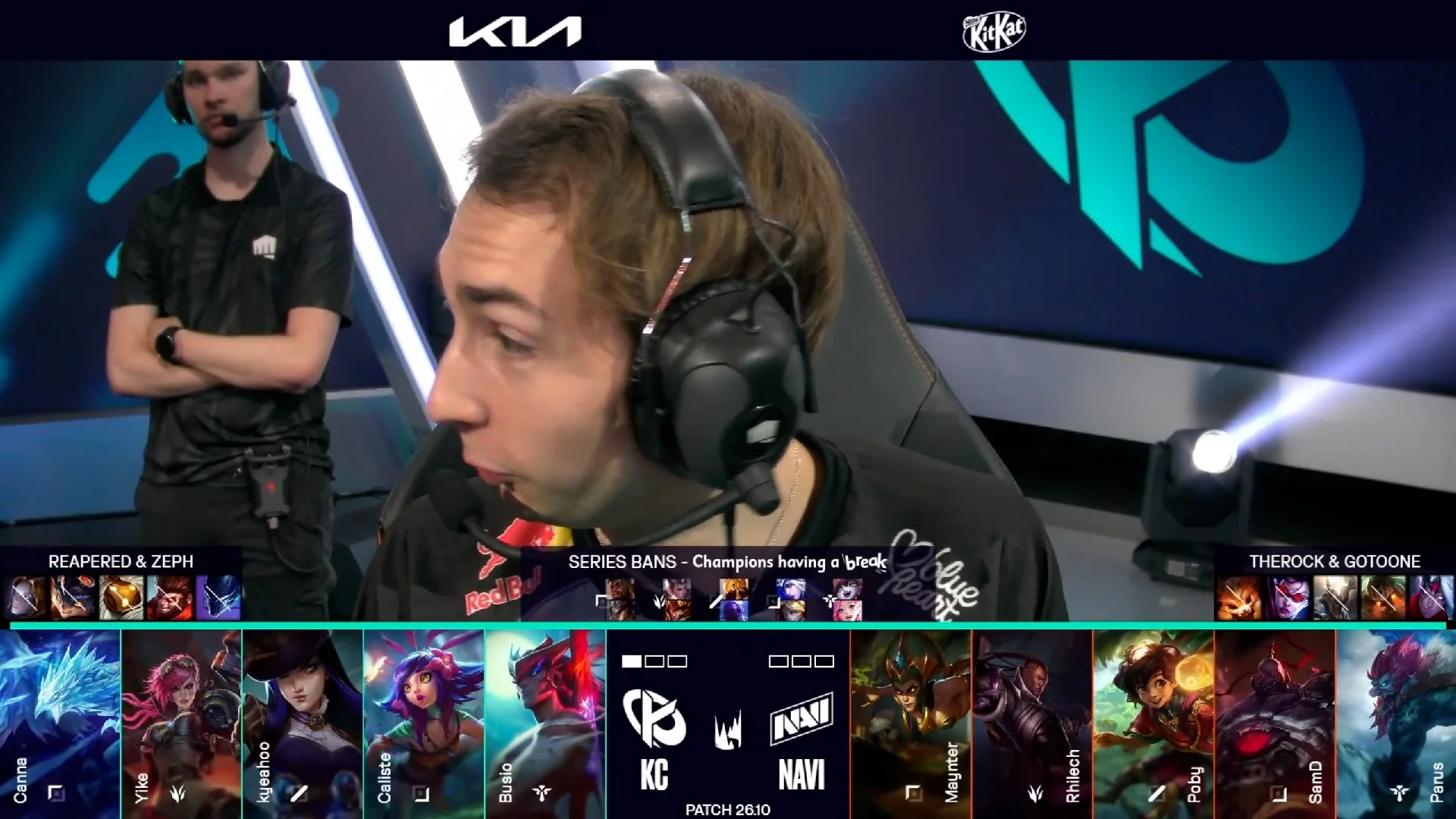Draft del segundo mapa de la jornada 4 de los playoffs de la LEC de primavera 2026 entre KC y NAVI