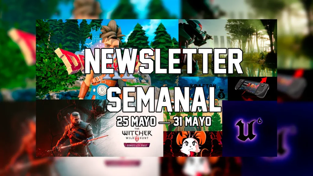 Portada de la newsletter semanal de TAOGames del 25 al 31 de mayo