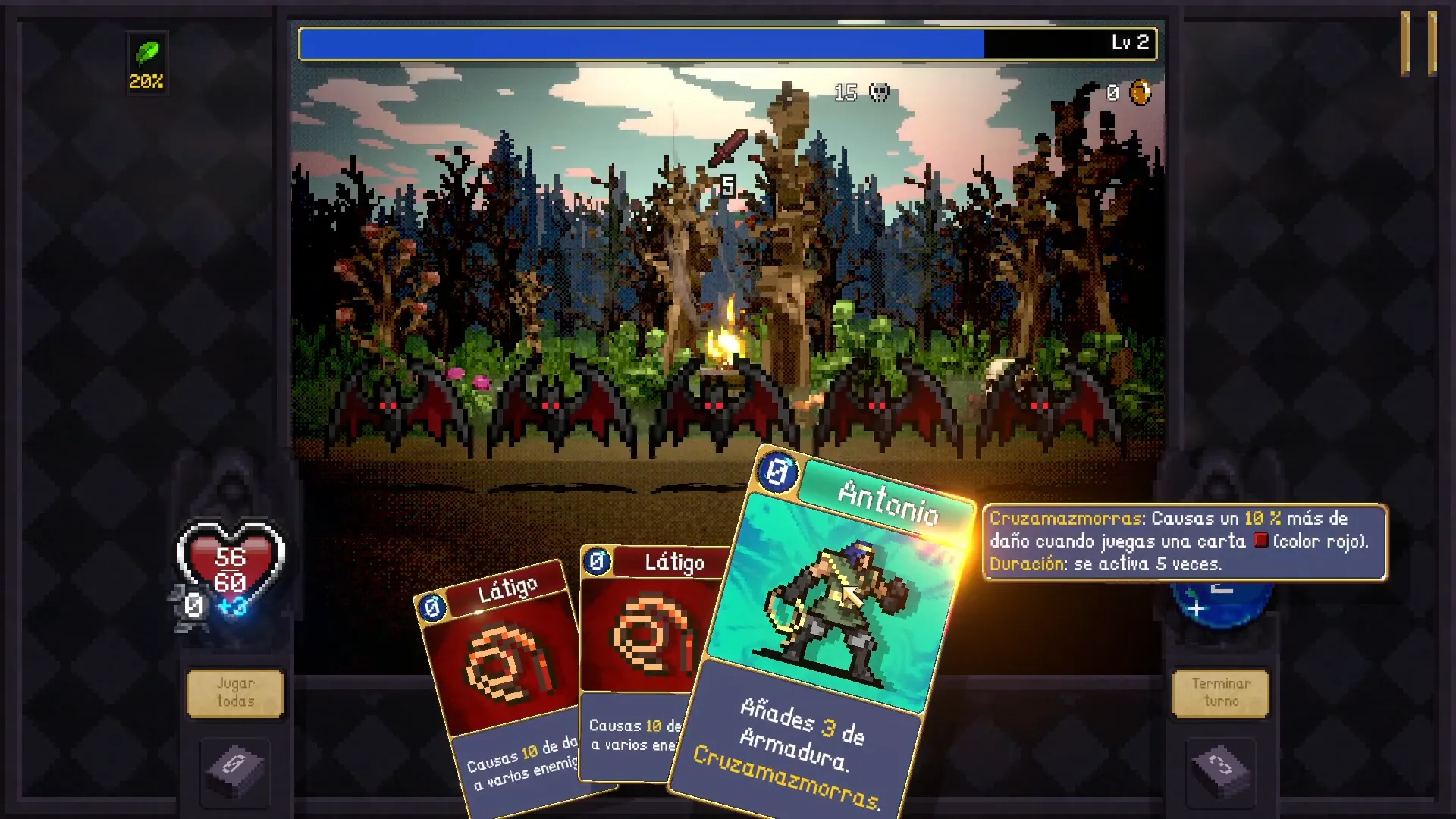 Antonio, primer cruzamazmorras de Vampire Crawlers