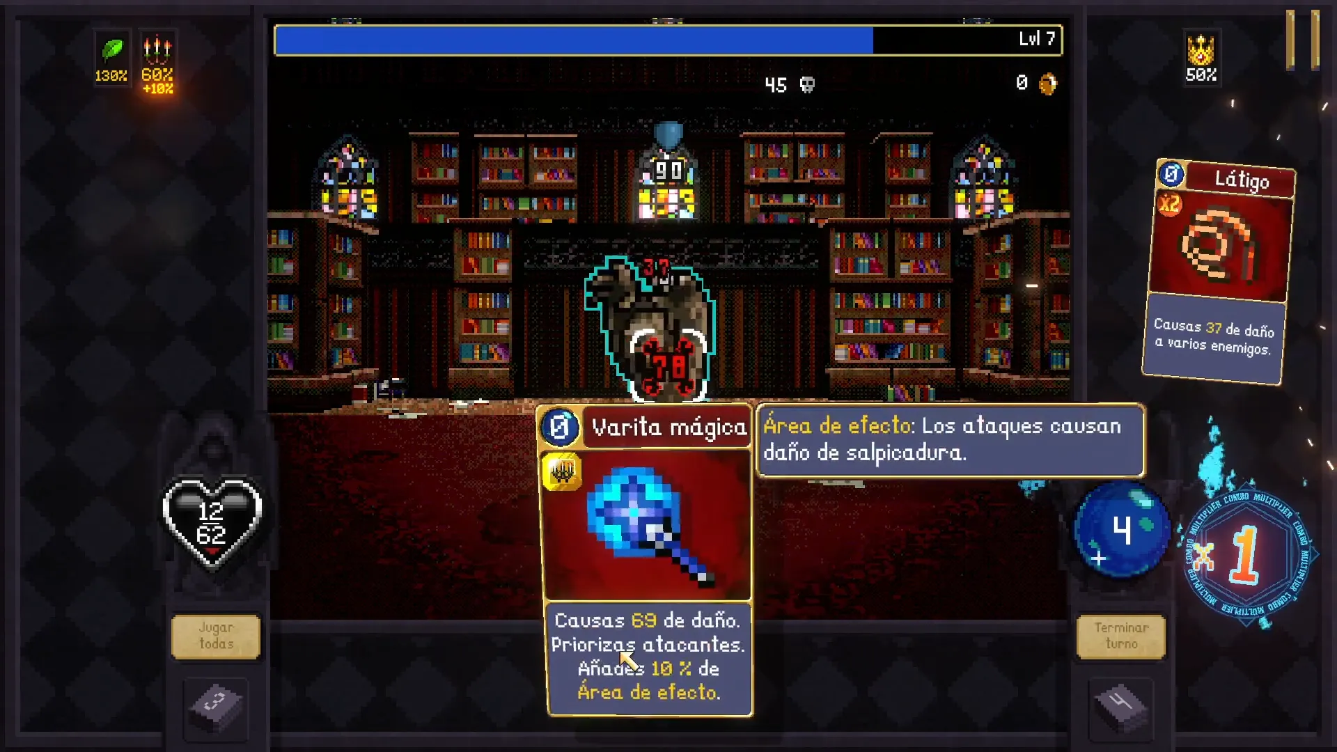 Uno de los primeros jefes de Vampire Crawlers