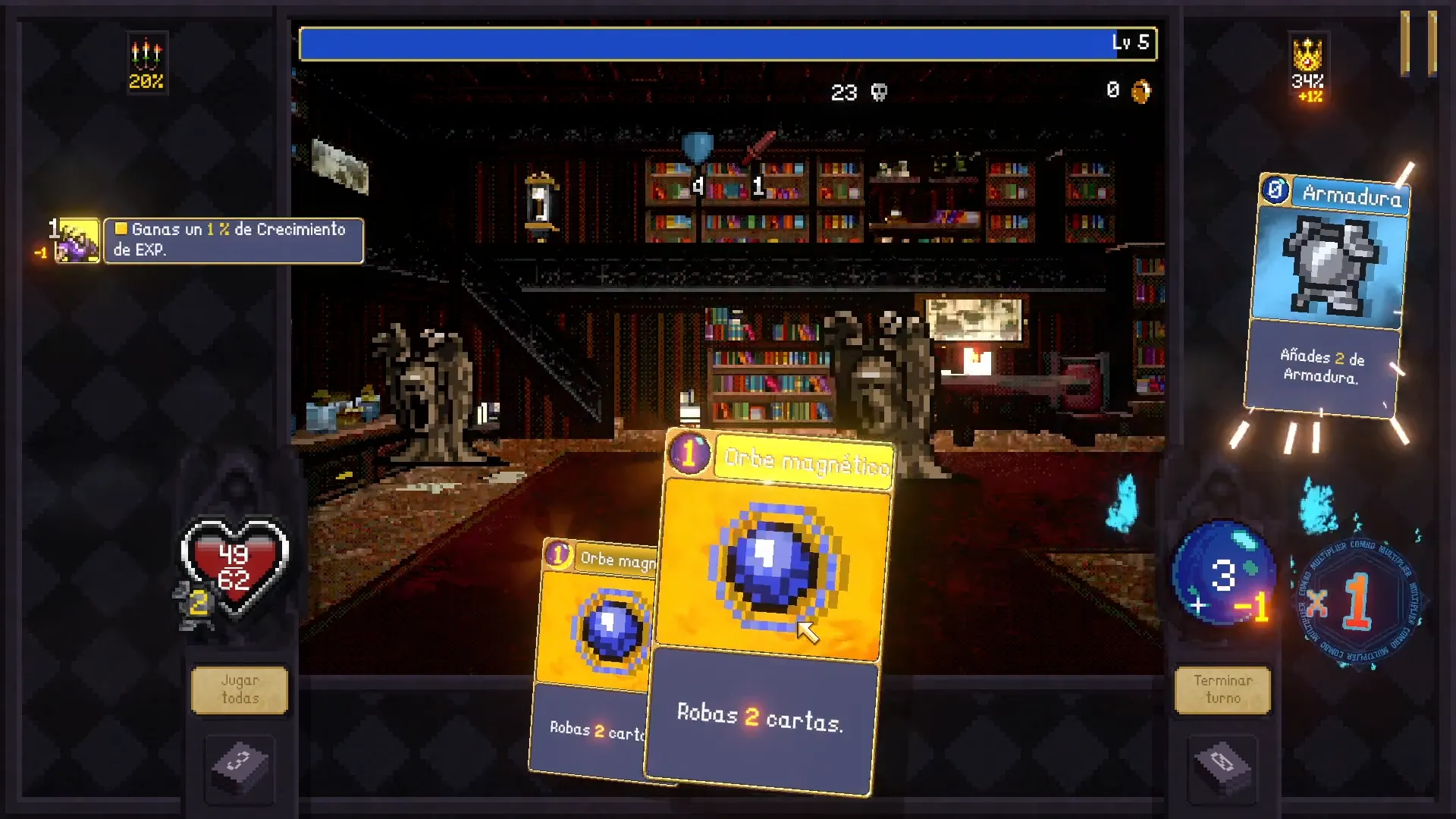 Cartas de robo de Vampire Crawlers