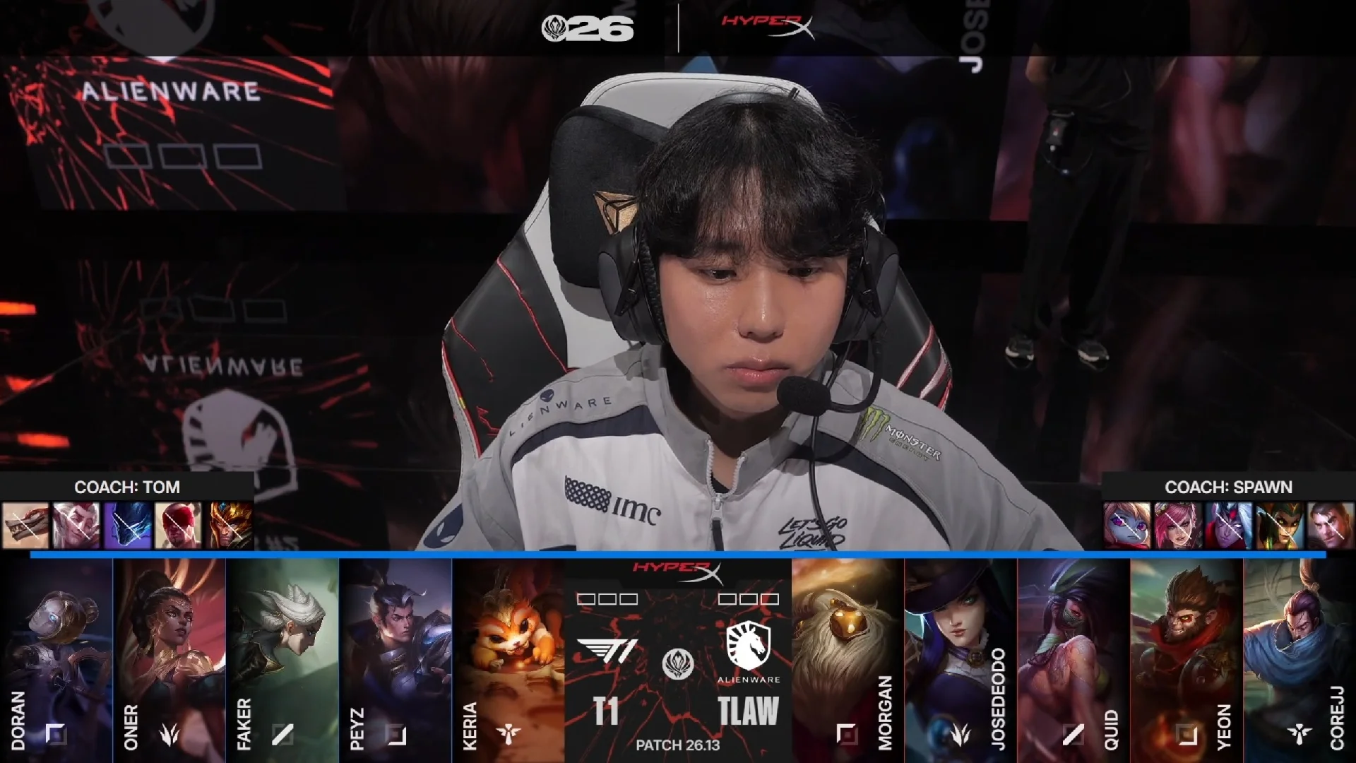 Draft del primer mapa del primer partido de la jornada 1 del Play-In del MSI de 2026 entre T1 y TLAW