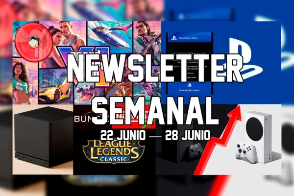 Portada de la newsletter semanal de TAOGames del 22 al 28 de junio
