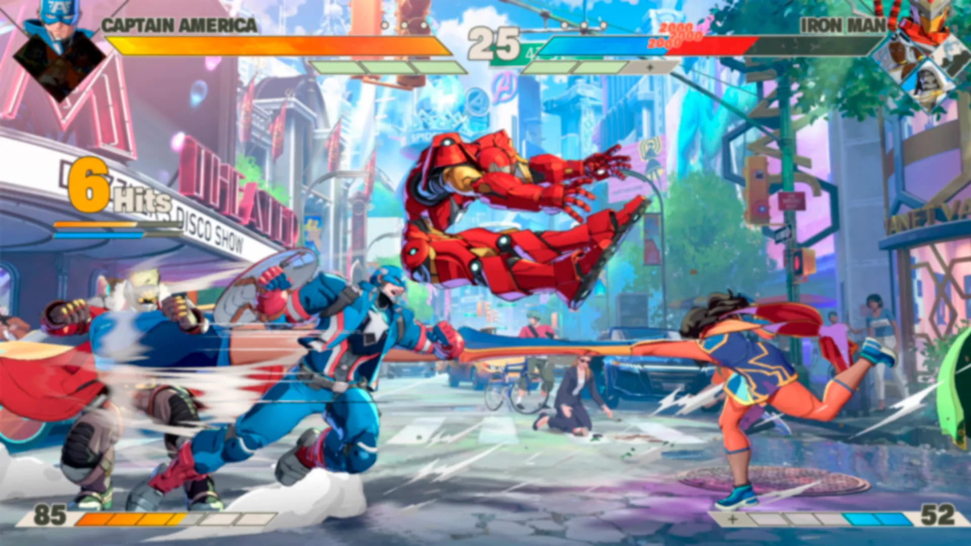 Imagen ligeramente borrosa de Marvel Tokon Fighting Souls