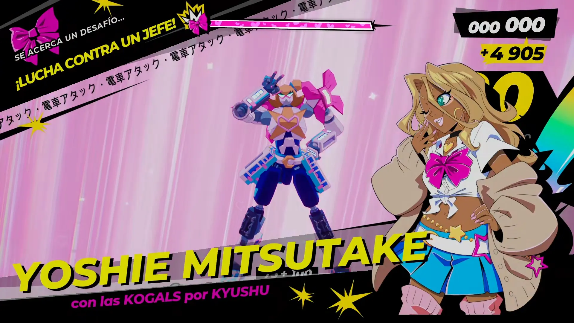Yoshie, primer jefe de Denshattack!