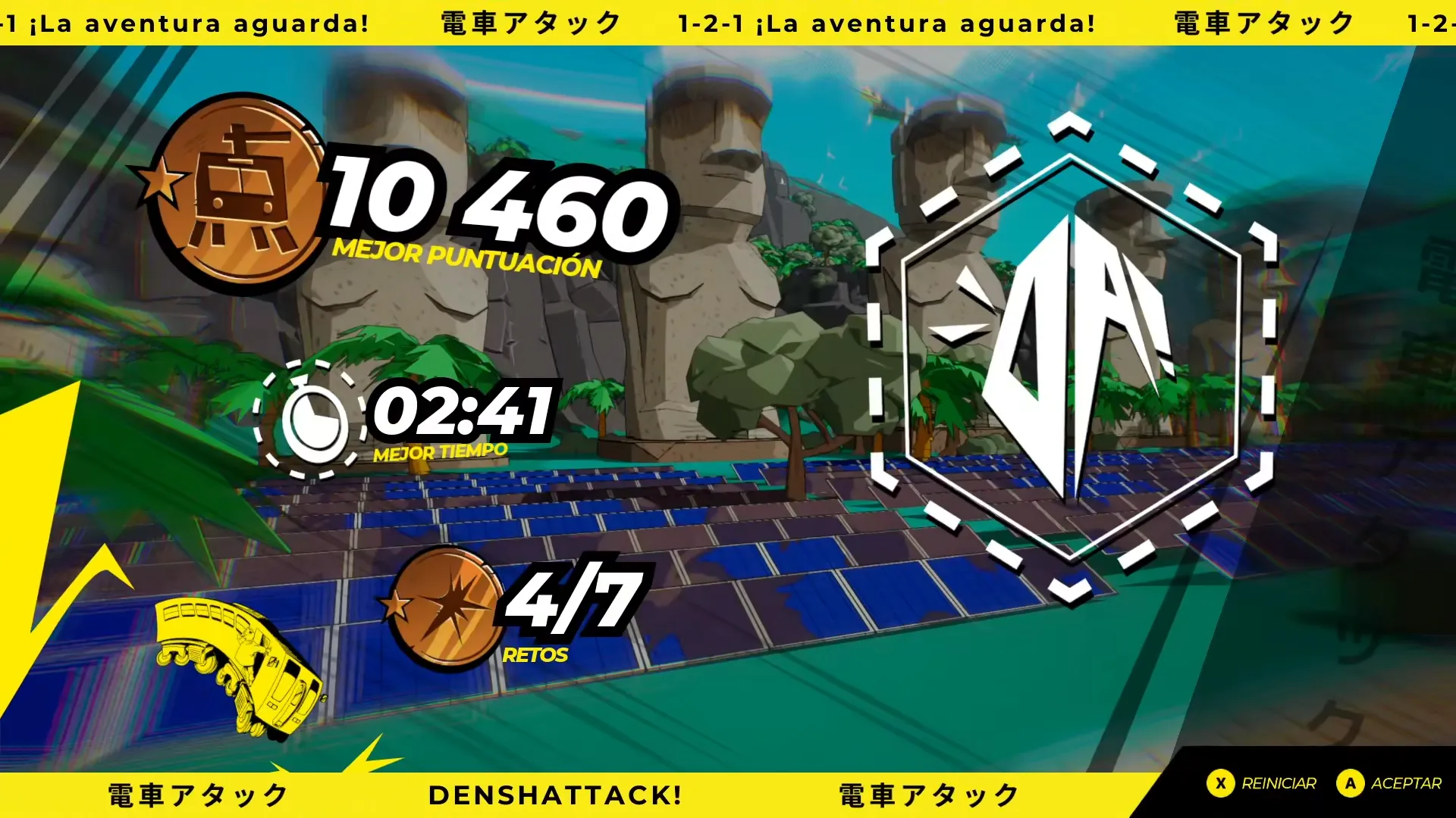 Puntuación de Denshattack!