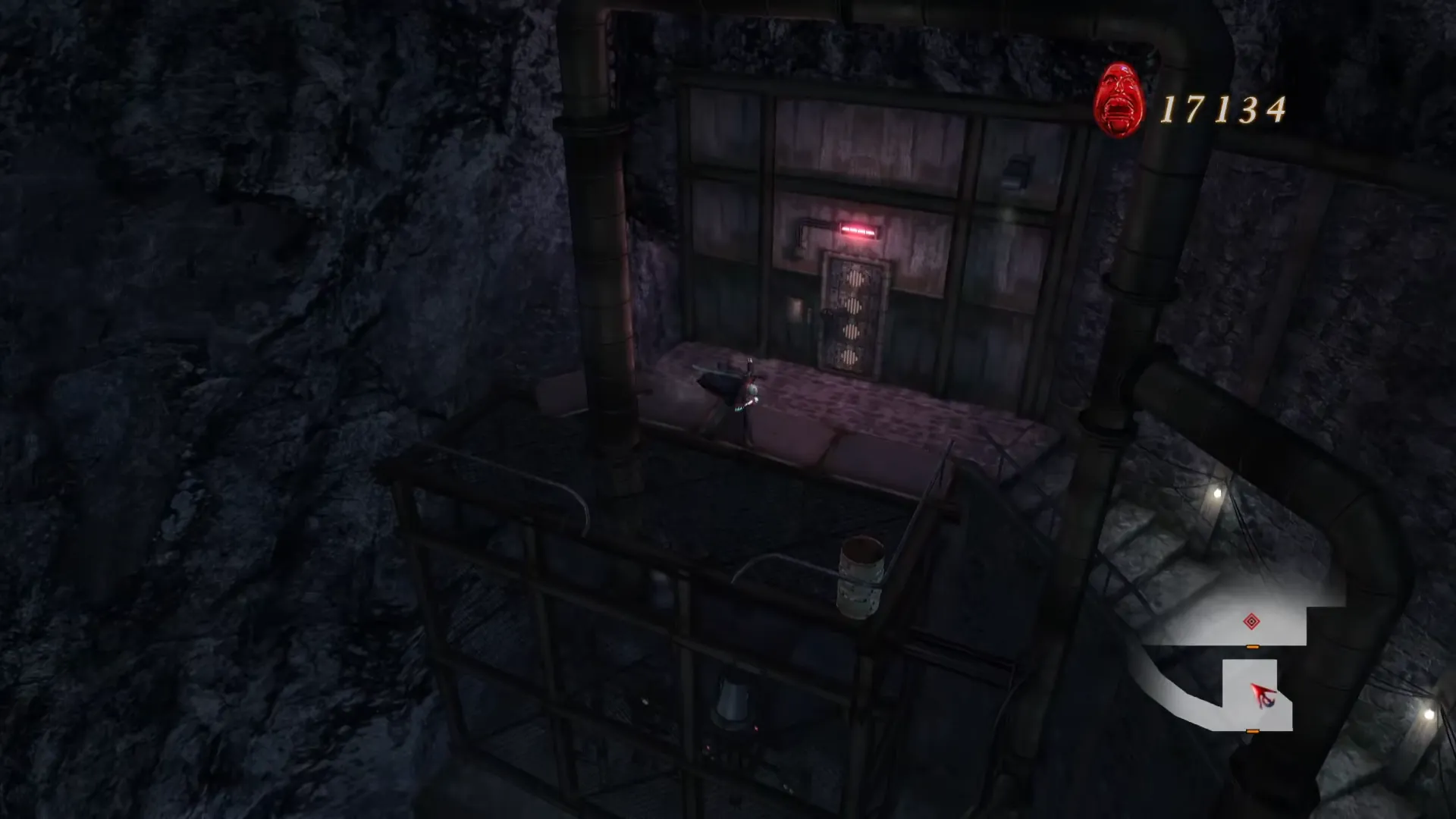 Sitio con cámara problemática en Devil May Cry 4 desde un ángulo