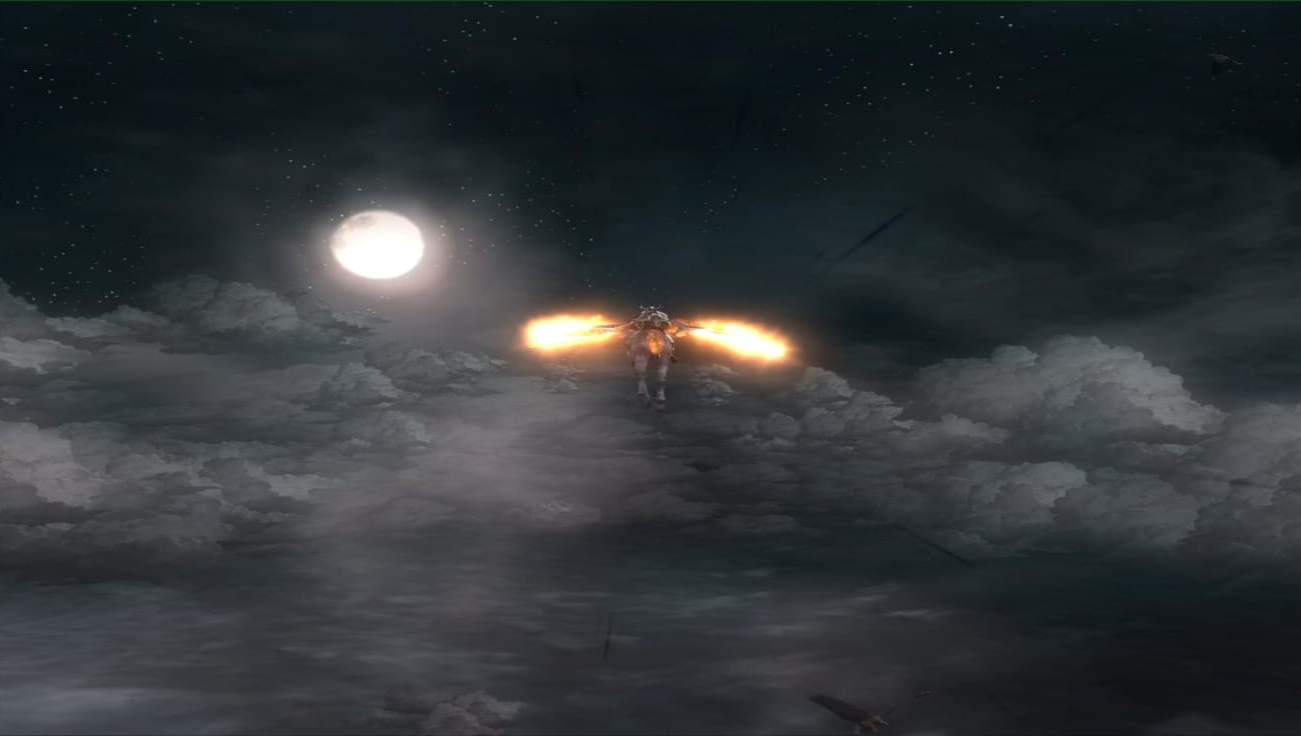 Kratos a lomos de Pegaso