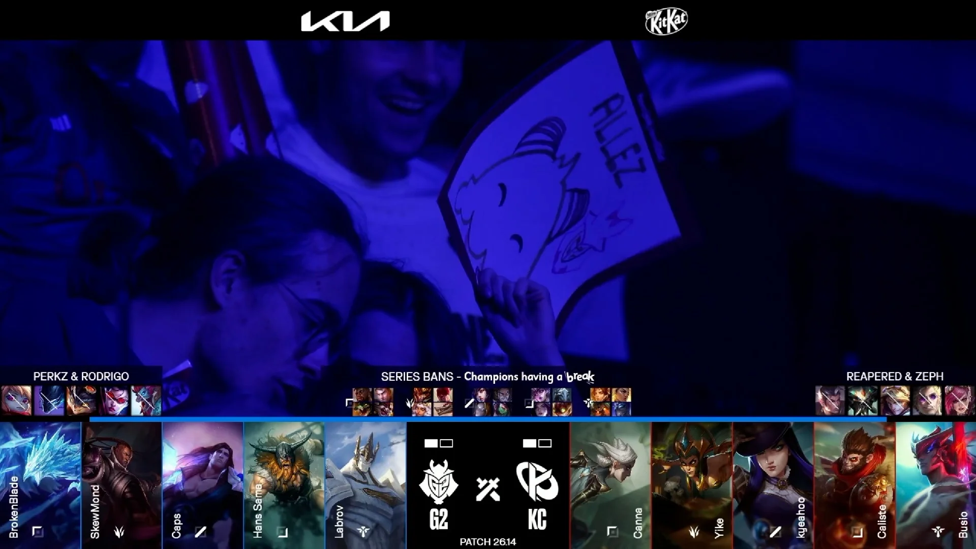 Draft del tercer mapa del segundo partido de la jornada 3 de la LEC de verano 2026 entre G2 y KC