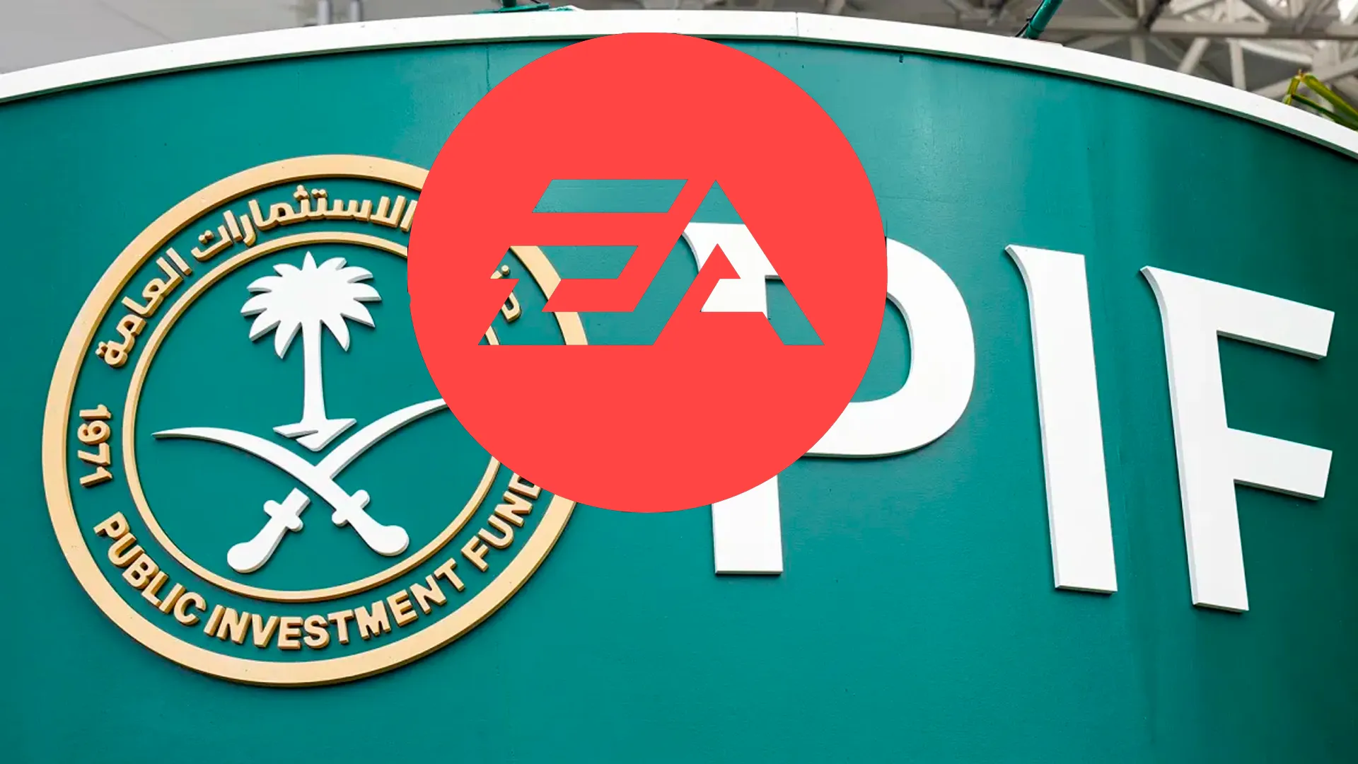 Logo de EA sobre el de PIF