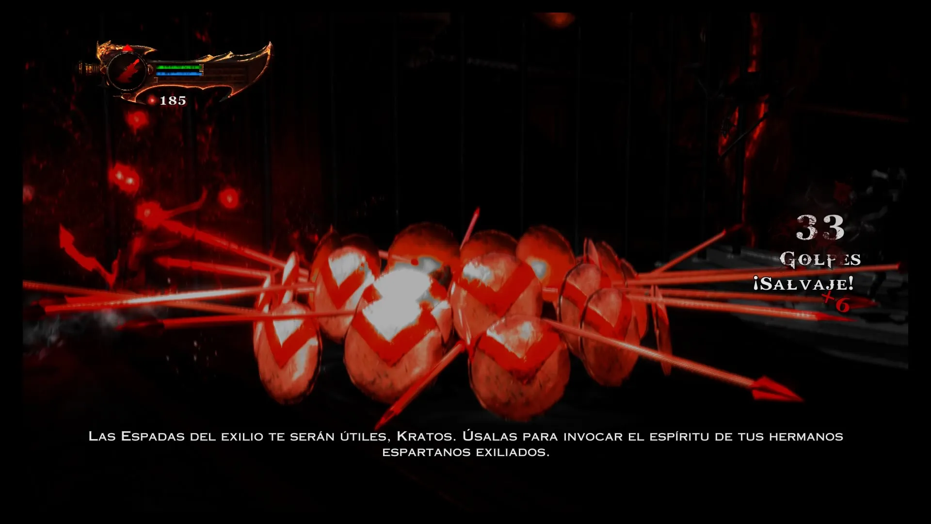 Kratos invocando una falange