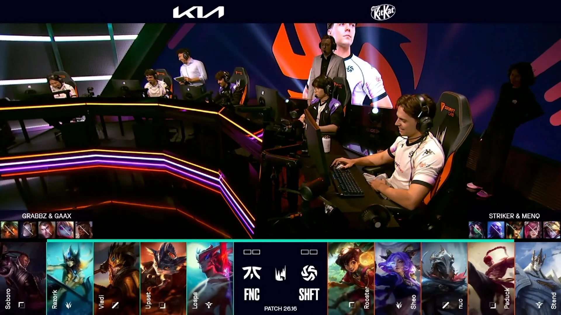 Draft del primer mapa del primer partido de la jornada 17 de la LEC de verano 2026 entre FNC y SHFT