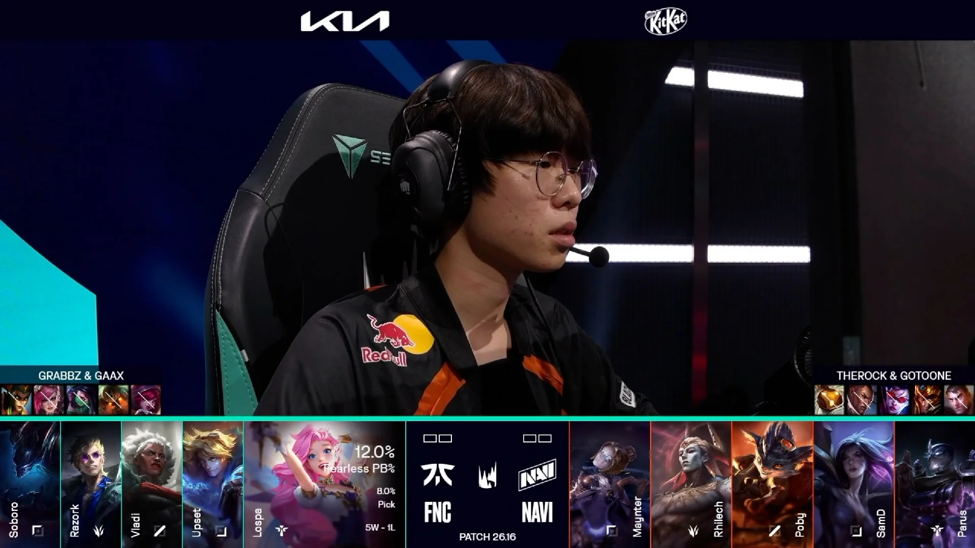 Draft del primer mapa del primer partido de la jornada 19 de la LEC de verano 2026 entre NAVI y FNC