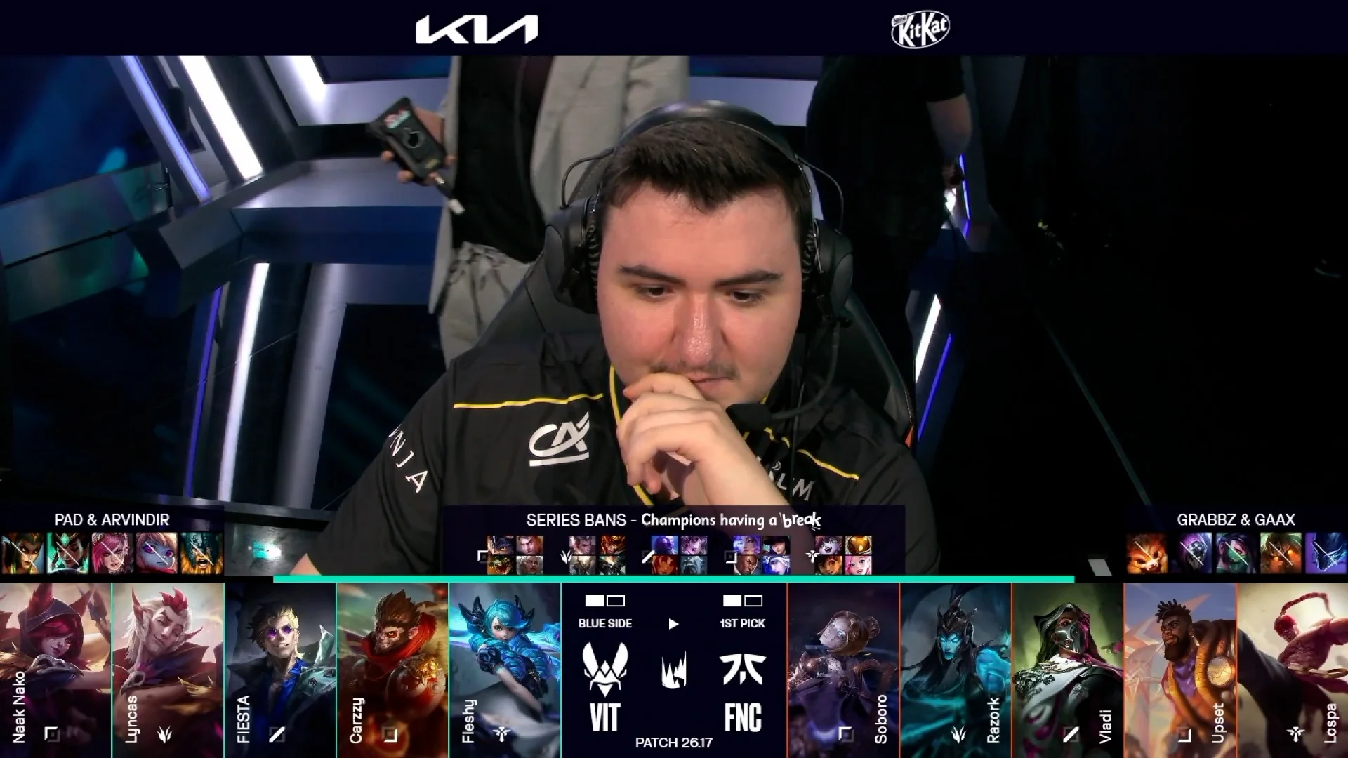 Draft del tercer mapa del segundo partido de la jornada 20 de la LEC de verano 2026 entre VIT y FNC