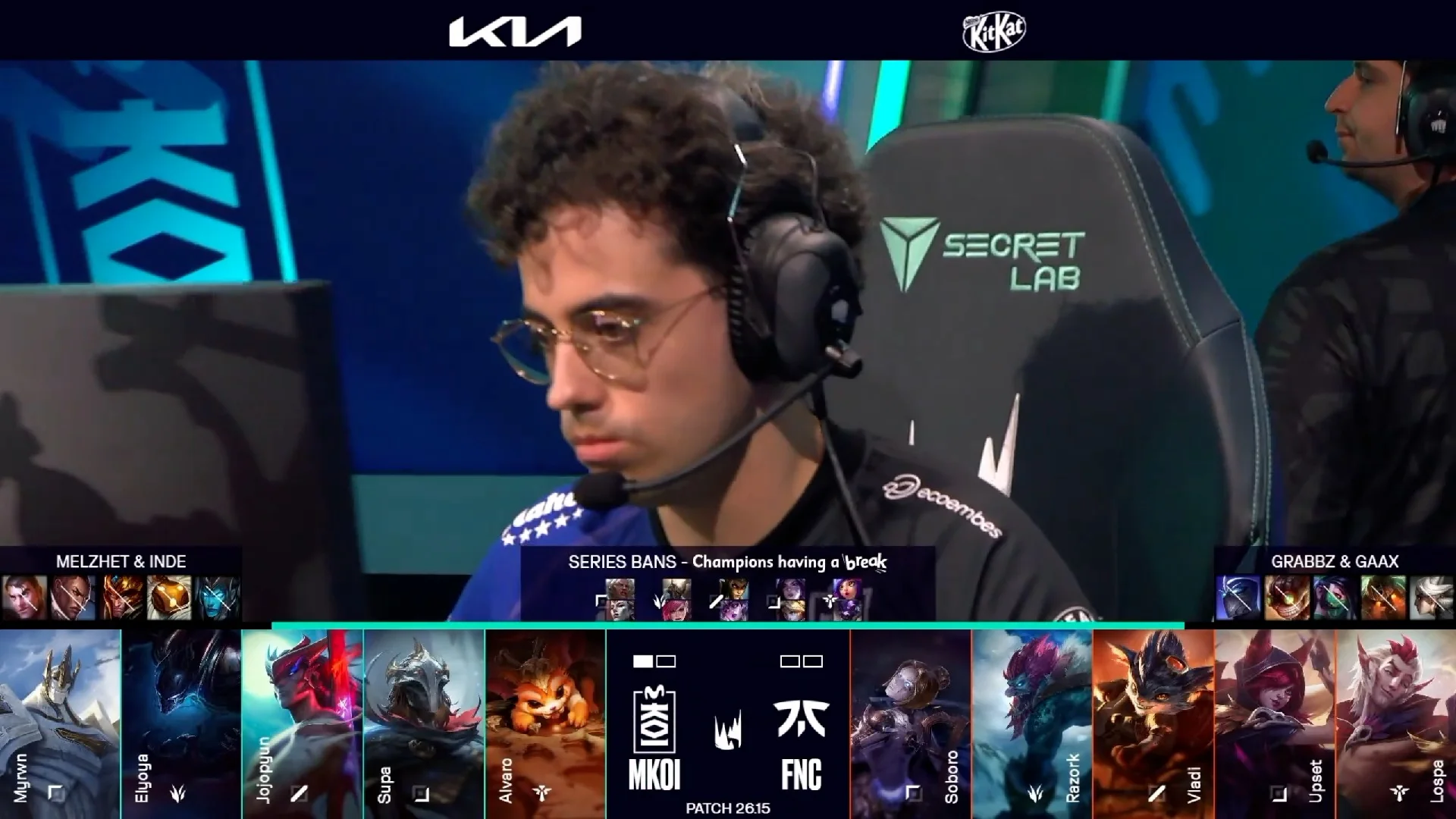 Draft del segundo mapa del segundo partido de la jornada 6 de la LEC de verano 2026 entre FNC y MKOI