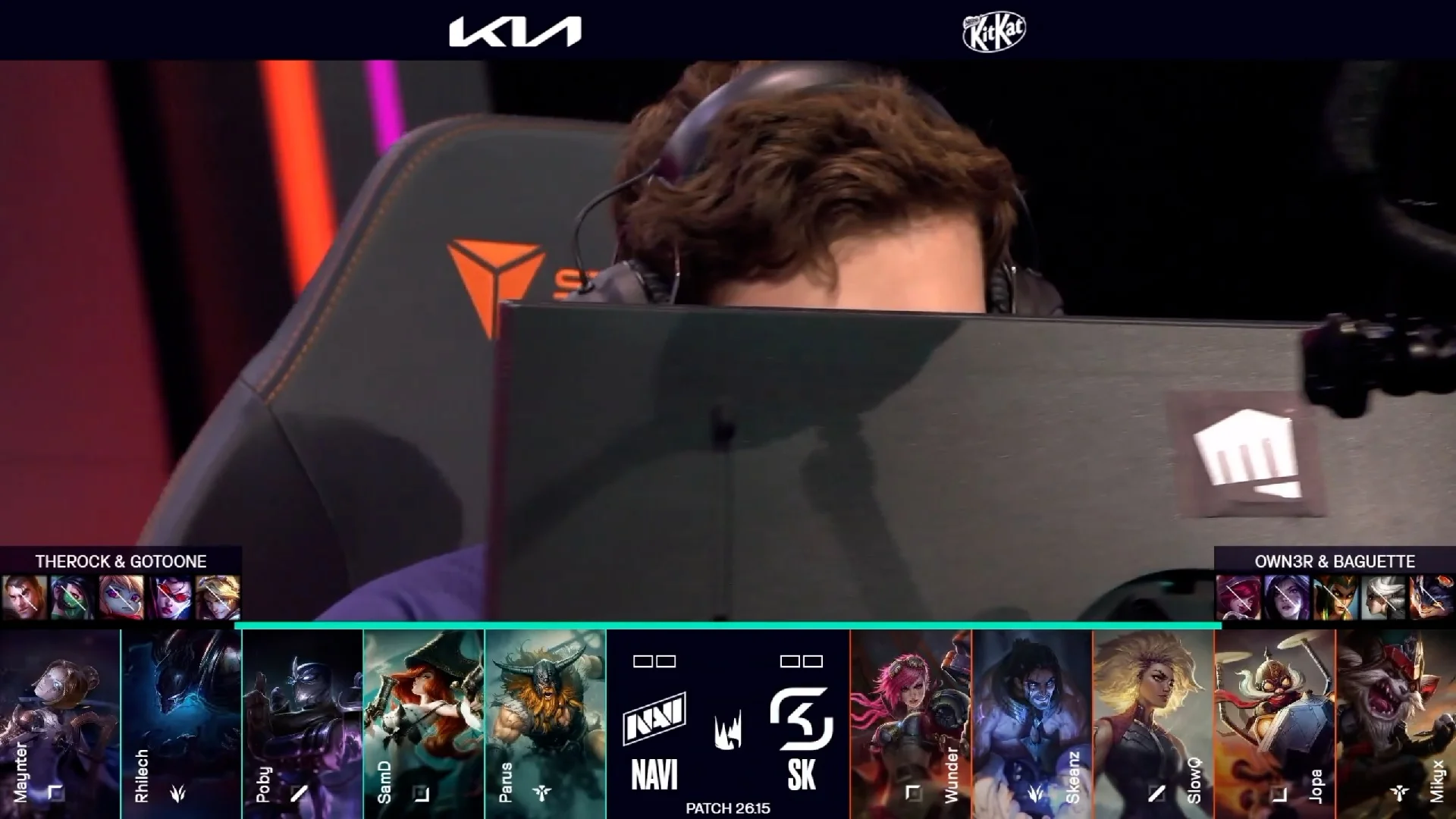 Draft del primer mapa del primer partido de la jornada 9 de la LEC de verano 2026 entre SK y NAVI