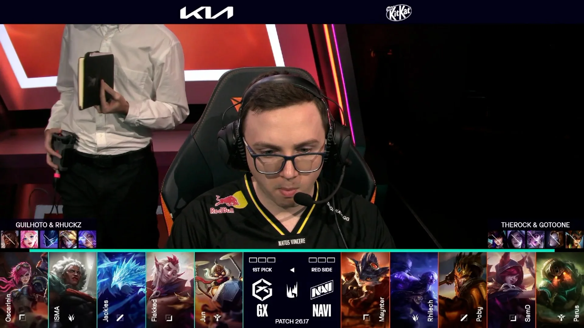 Draft del primer mapa de la jornada 3 de los Playoffs de la LEC de verano 2026 entre GX y NAVI