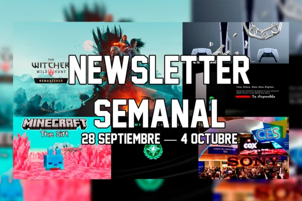 Portada de la newsletter semanal de TAOGames del 28 de septiembre al 4 de octubre