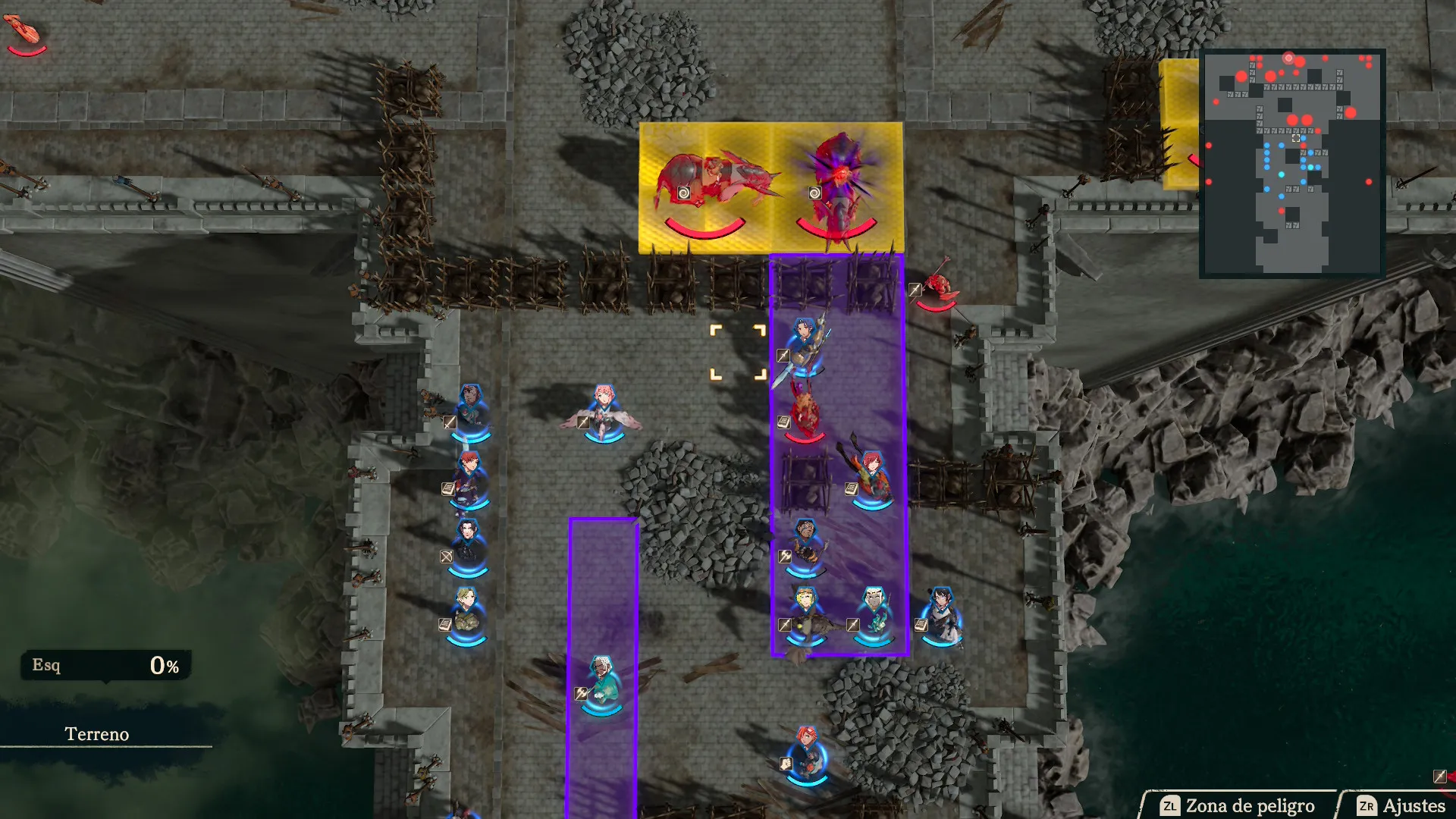Cargas de jinetes de elefante en Fire Emblem: Fortune's Weave