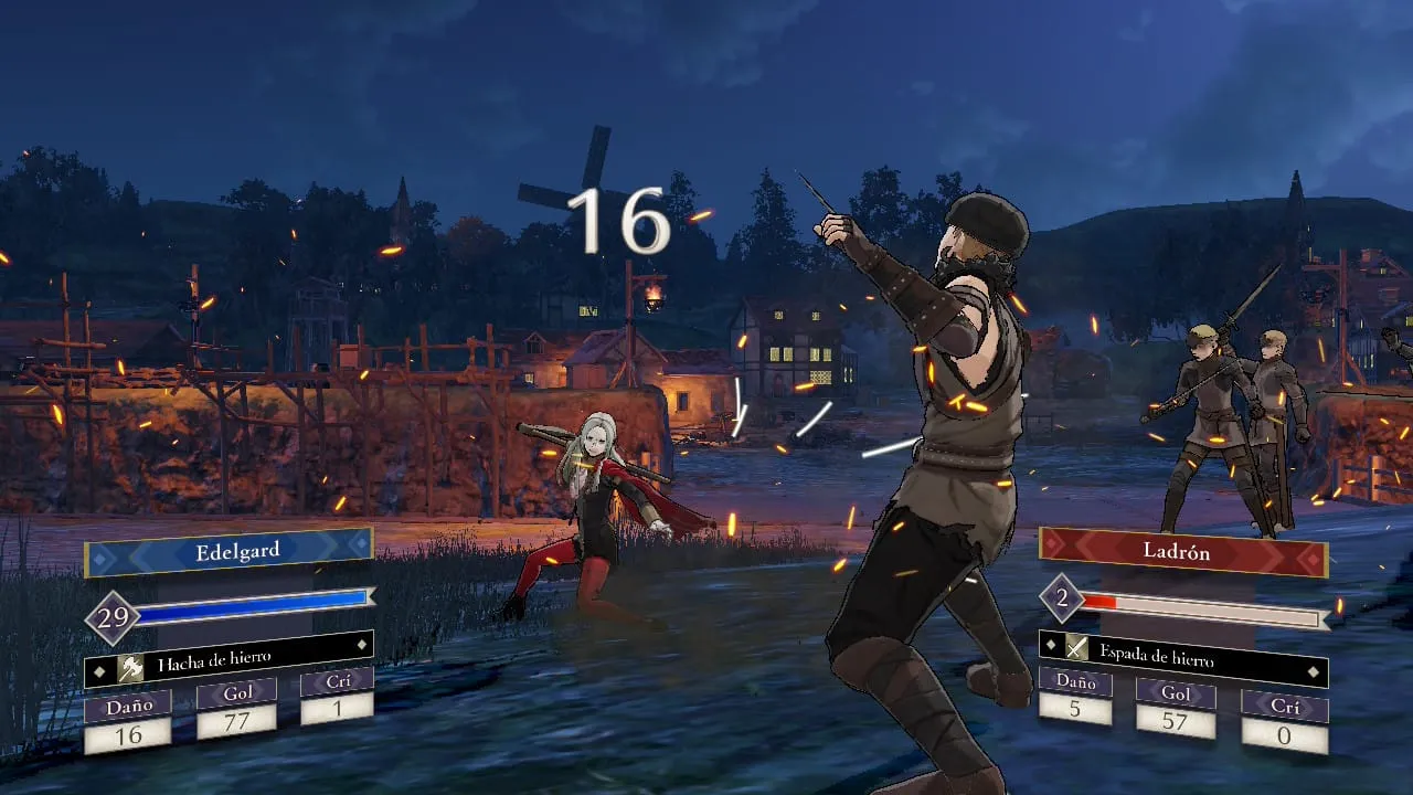 Combate en Fire Emblem: Three Houses