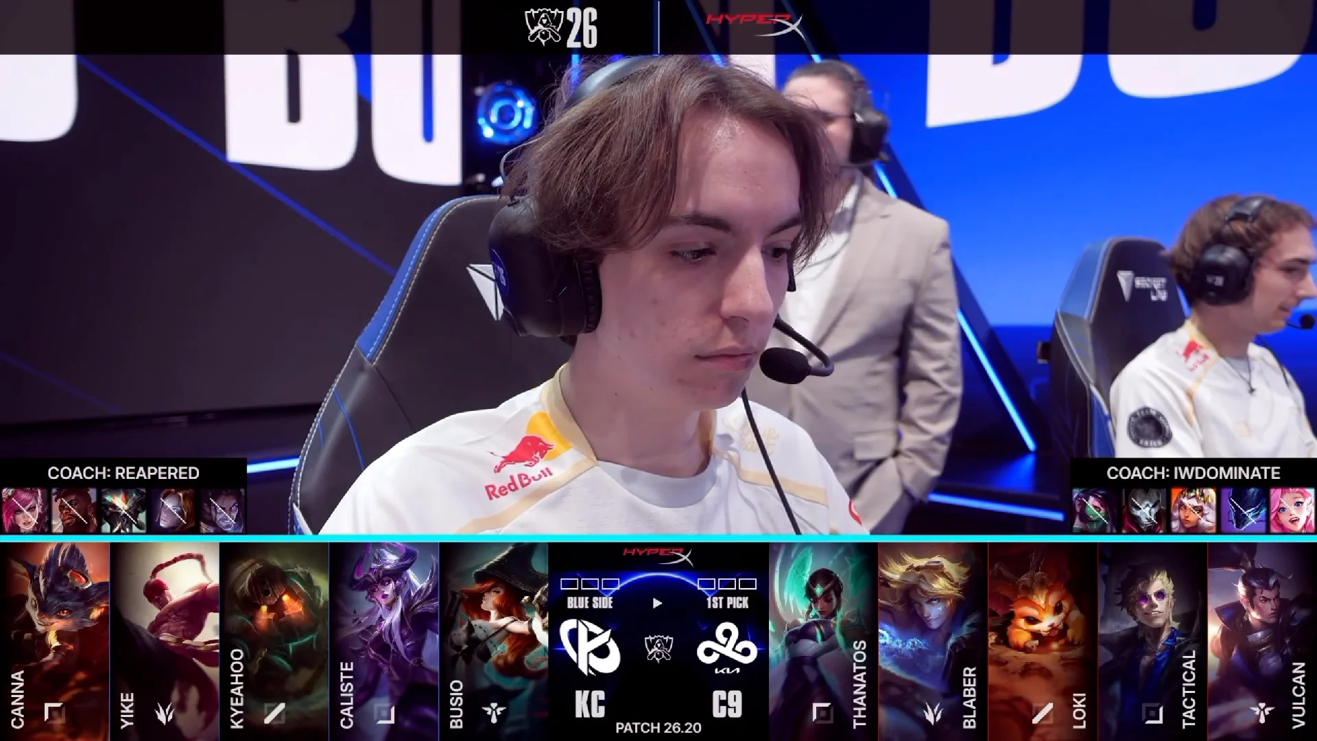 Draft del primer mapa del primer partido de la jornada 1 del Play-In del Mundial 2026 entre C9 y KC