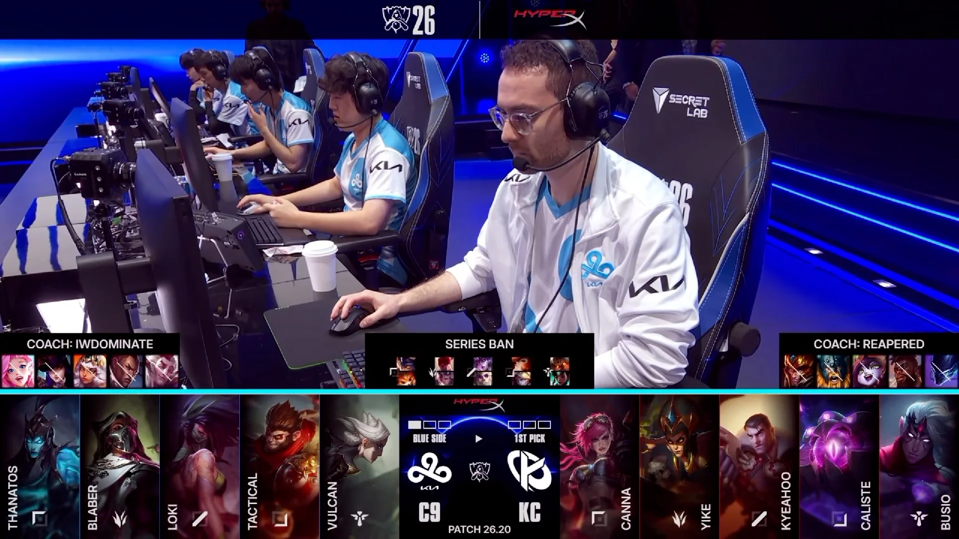 Draft del segundo mapa del primer partido de la jornada 1 del Play-In del Mundial 2026 entre C9 y KC