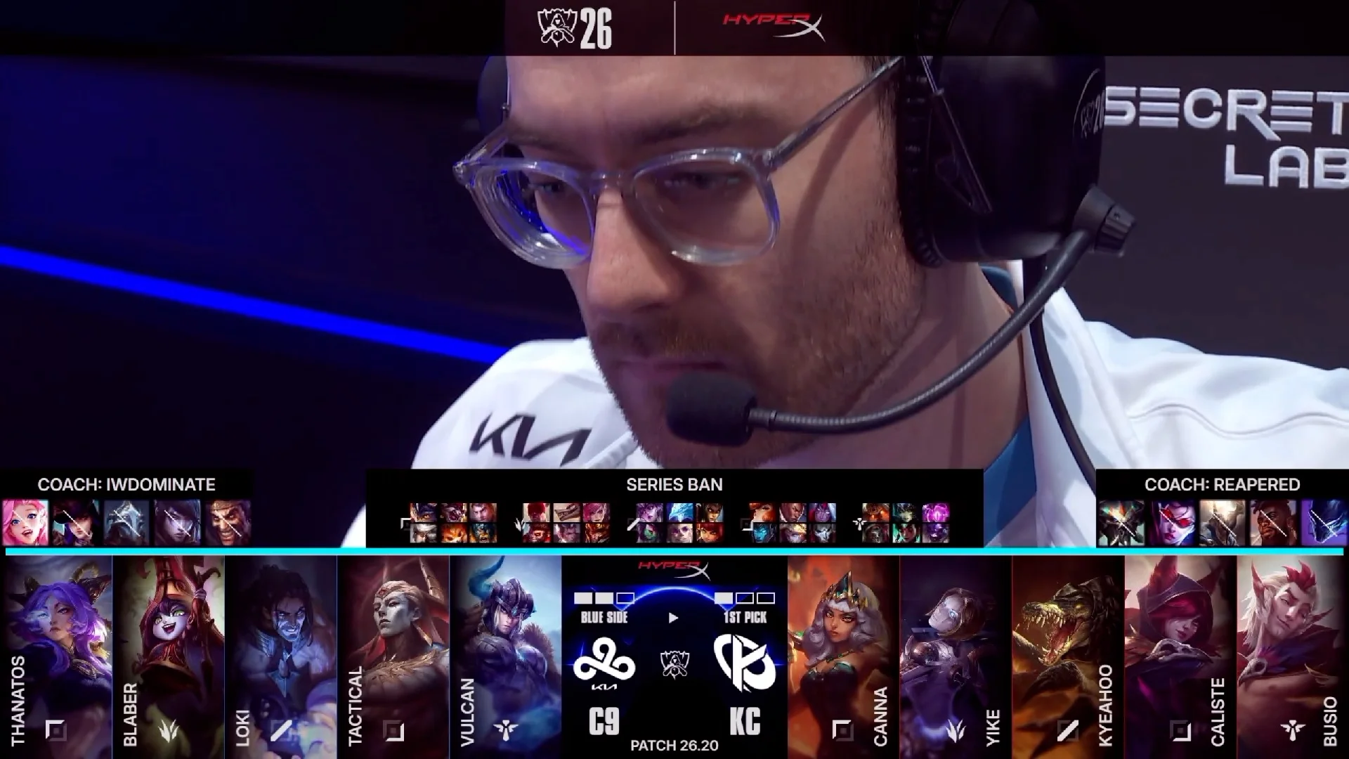 Draft del cuarto mapa del primer partido de la jornada 1 del Play-In del Mundial 2026 entre C9 y KC