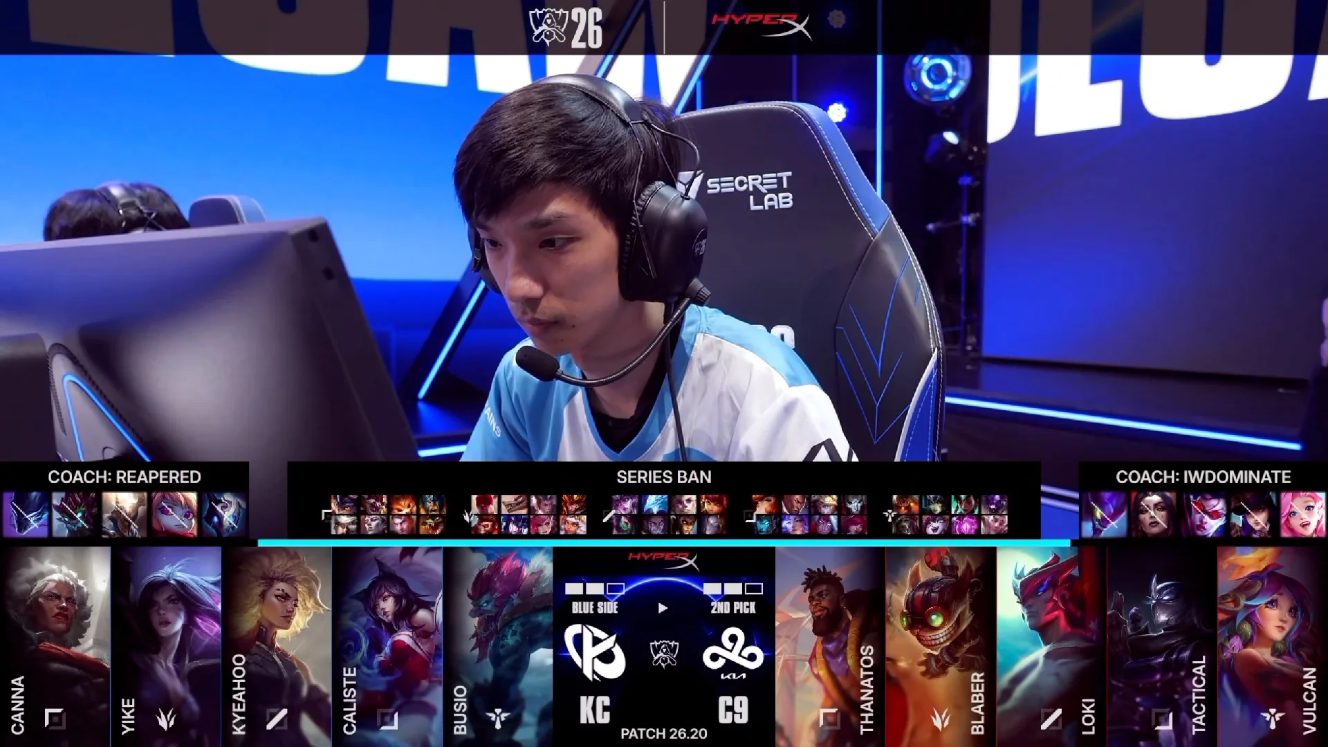 Draft del quinto mapa del primer partido de la jornada 1 del Play-In del Mundial 2026 entre C9 y KC